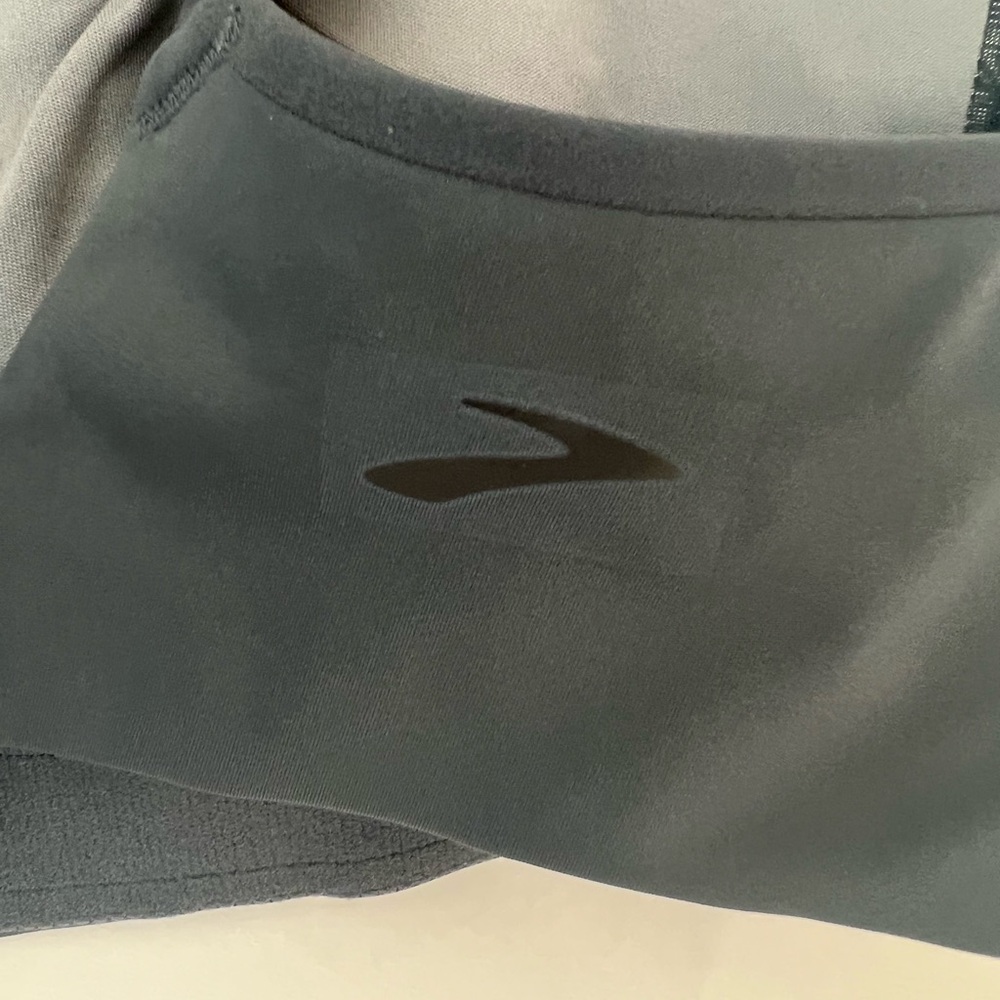 BROOKS Molded Cup Drive Convertible Run Sports Bra 34D Asphalt Color NWT - Picture 5 of 8